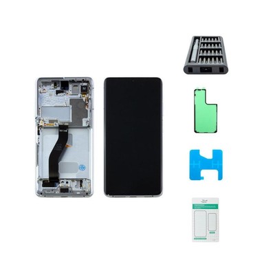 Samsung Galaxy S21 Ultra 5G Display (mit Rahmen) Phantom Silver (silber) - Premi