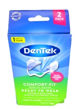 DenTek Comfort-Fit Dental Guard for Night Time Teeth Grinding 2 Guard 1 Case~NEW