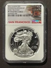 2017-S $1 SILVER AMERICAN EAGLE Congratulations Set NGC PF70 ER : Trolley :07406