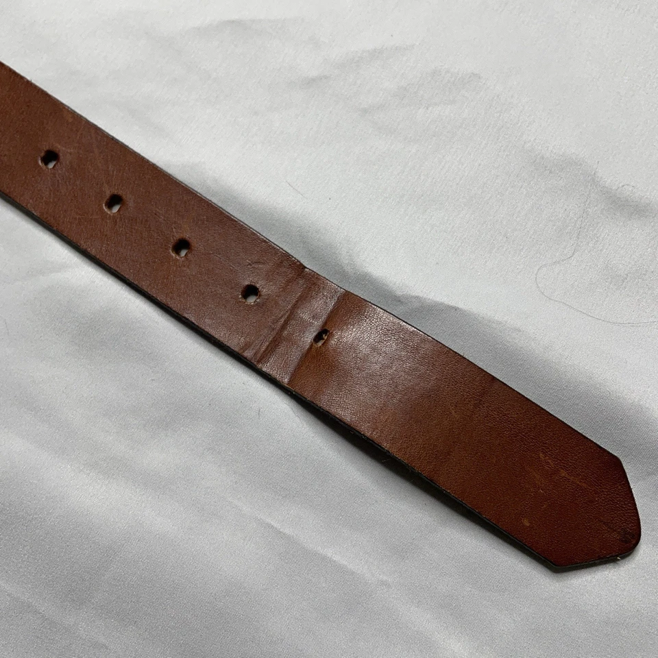 Cinto de couro masculino NFL Green Bay Packers 36 asas de águia logotipo marrom em relevo - Imagem 4 de 4