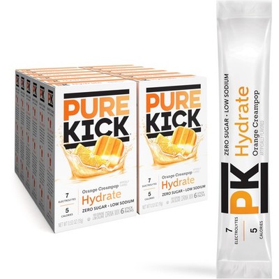 Pure Kick Hydration Singles To Go Orange Cream Pop 72 Pack Drink Mix