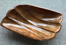 Beautiful Monkey Pod Wooden Carved Large Console Bowl