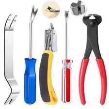 Upholstery Staple Staple Puller Tack Puller Nail Tool Set, Nail Puller Plier,...