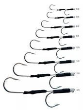 12/0 Double Stainless Cable Hook Rig Wahoo Tuna Mahi Marlin Hookset Rigged Lure
