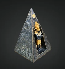 Ancient Egyptian Pyramid Sphinx Osiris Falcon Horus Stone Decorative Art Craft
