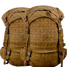 LOT OF 2 USMC FILBE Main Pack Coyote Brown CIF Turn In No Names Clean