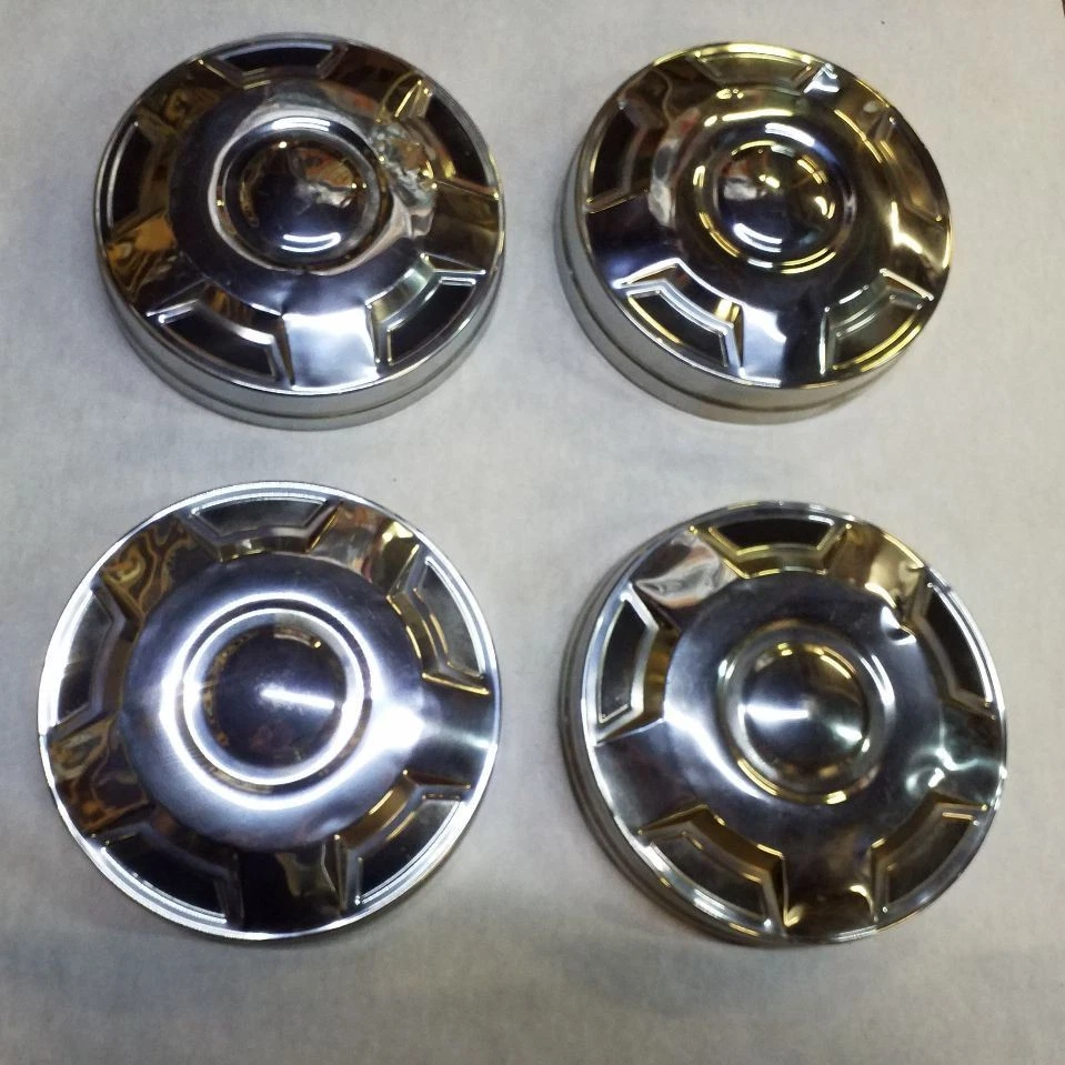 Juego de tapas centrales de rueda cromadas | Se adapta a Ford F250 F350 1987-1994 Foto 4 de 4