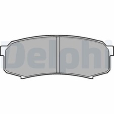DELPHI Jeu de plaquettes de frein