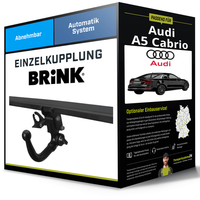 Abnehmbare AnhäNgerkupplung FüR Audi A5 Cabrio 02.2009-01.2017 Typ 8F Brink Ahk