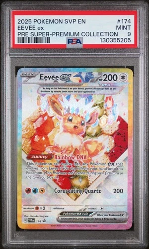 2025 POKEMON SVP EN-SV BLACK STAR PROMO #174 EEVEE EX PSA 9