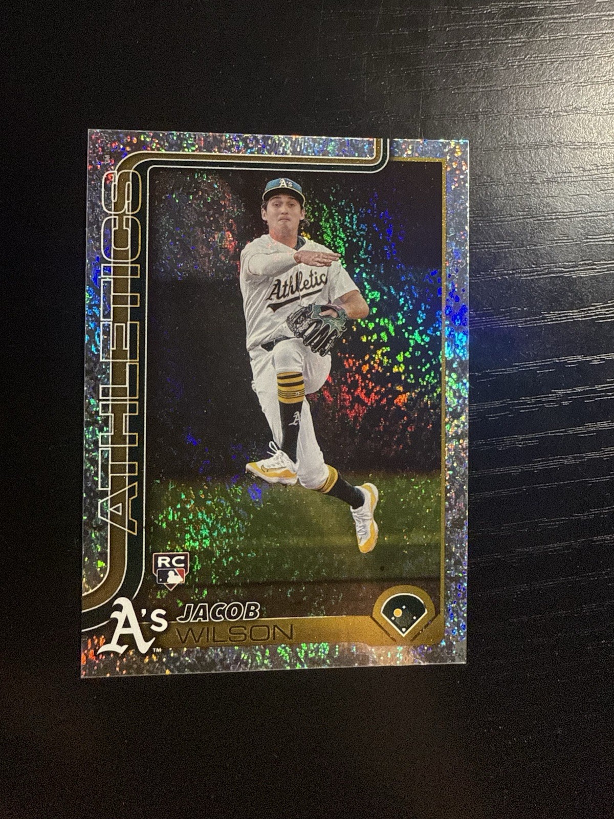 2025 Topps Series 1 - Jacob Wilson #314 Silver Crackle Foil RC