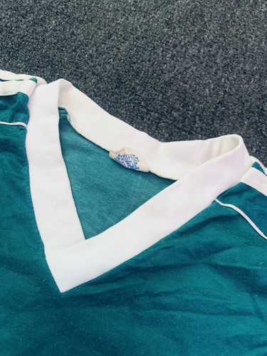 Vintage Adidas Shirt Mens Large Green Nylon Cotton 1970s Trefoil Soccer 3 Stripe by Adidas, Size L, $37.79 - Photo 5