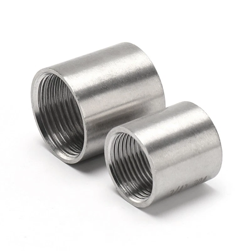Half Coupling 304 Stainless Steel Thread Pipe Fitting Weld Bung Muff Connector - Image 4 of 4
