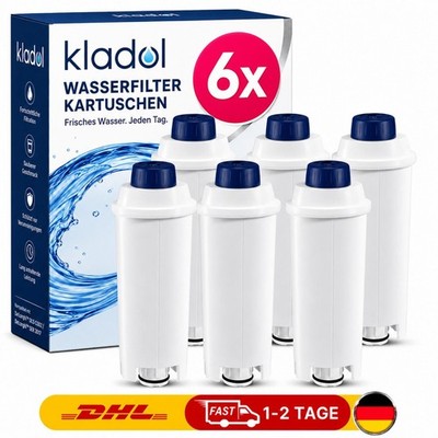 6x Ersatz Wasserfilter für DeLonghi DLSC002 ECAM ESAM ETAM Kaffeevollautomaten