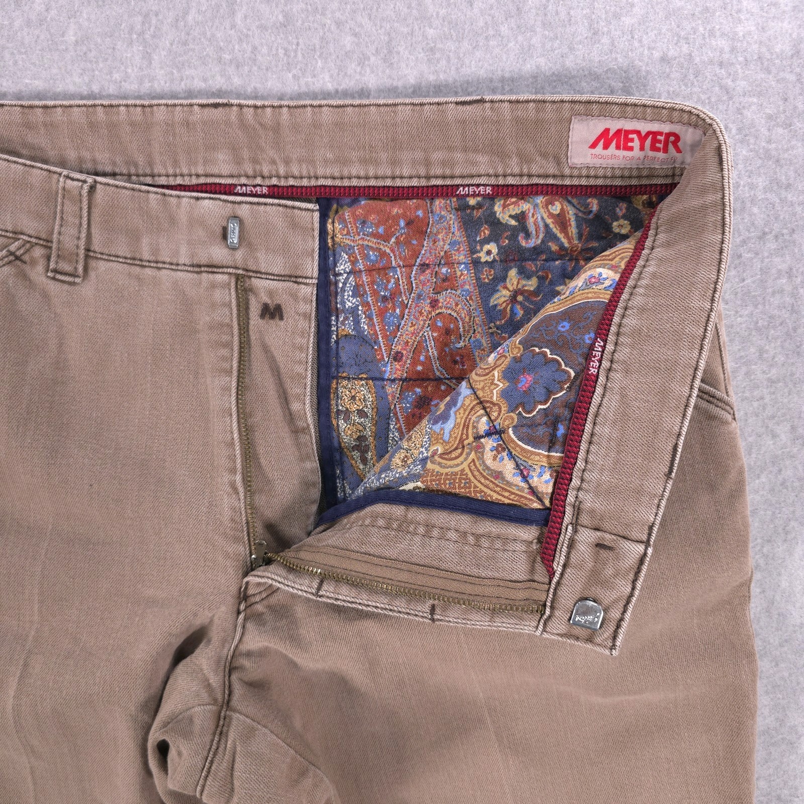 Meyer Chicago Brown Regular Soft Stretch Chino Tr… - image 11