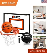 Ultimate Over the Door Mini Basketball Hoop - Includes 2 Balls Pump, No Tools