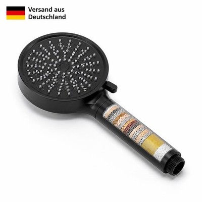 Cobbe Duschkopf Mit Filter Schwarz 6 Strahlarten Hochdruck