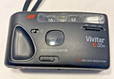 MINT Vivitar C35R 35mm Film Camera - Auto Focus - Tested & Working - Red Eye Red