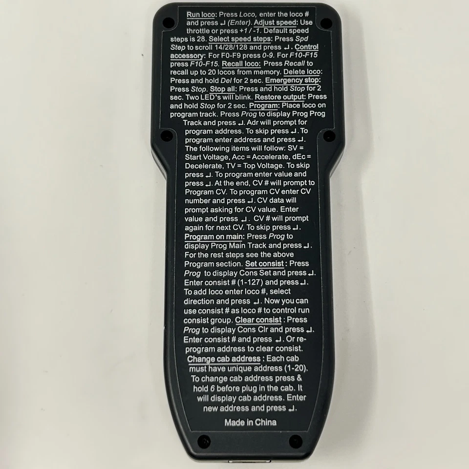 MRC Prodigy Express DCC Handheld Controller and Cable 1408 Model Railroad Train - Image 3 of 3