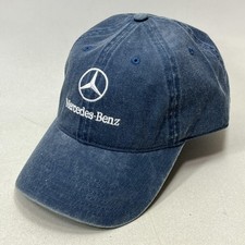 Mercedes-Benz New London Hat Cap Strap Back Mens One Size Blue Denim NEW