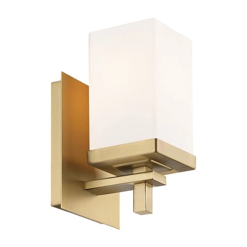 Golden Lighting DDDD-BA1 Maddox 8" Tall Bathroom Sconce - Brushed Champagne - Picture 3 of 11