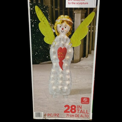Holiday Time 28" Lighted Angel Indoor/Outdoor Light Sculpture 35 Lights - Picture 2 of 12