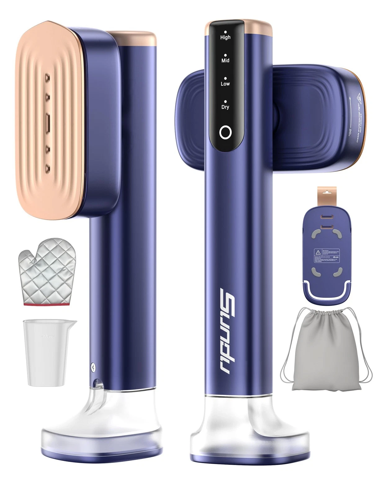 Travel Steamer with Touch Control, 180ml Water Tank, Steam Iron