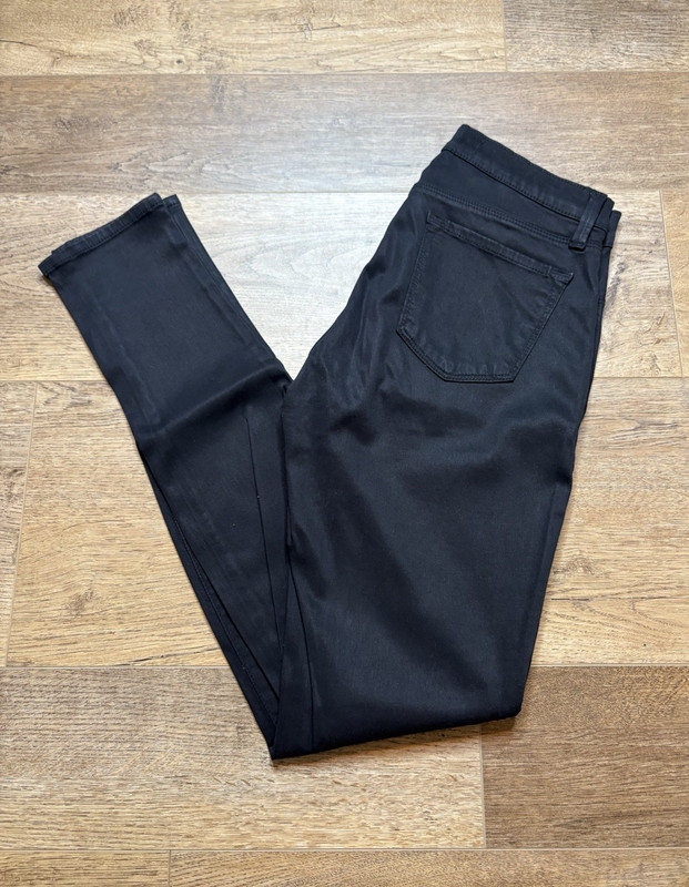 J Brand Womens Size 27 Super Skinny Luxe Sateen Black Pants Jeans