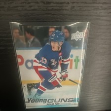 Upper Deck 2019-20 Young Guns Adam Fox #228 New York Rangers Rookie Card. rookie card picture