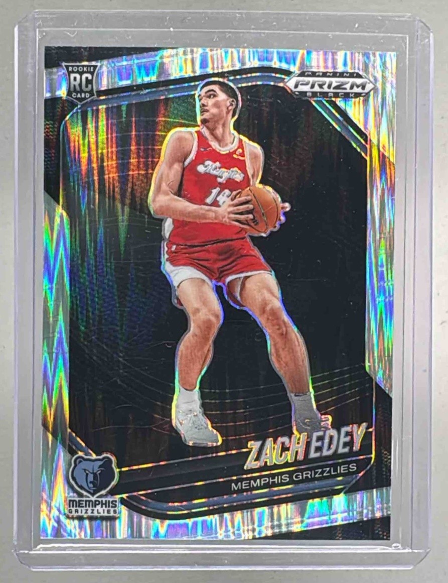 Zach Edey 2024 Panini Prizm Black #64 Skewed Rookie RC /249
