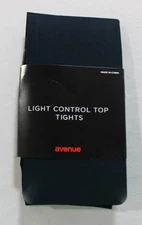 Avenue Women's Basic Fashion Light Control Top Tights CA4 Navy Size A/B NWT