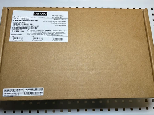 NEW Sealed- ThinkPad Universal Thunderbolt 4 Smart Dock 40B10135US 3YR WARRANTY