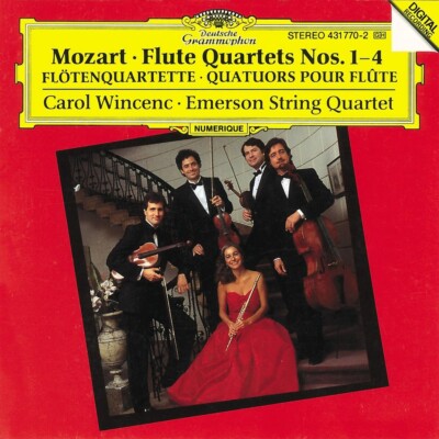 MOZART Flute Quartets Nos. 1-4 = Flöttenqua Carol Wincenc Emerson String Quartet