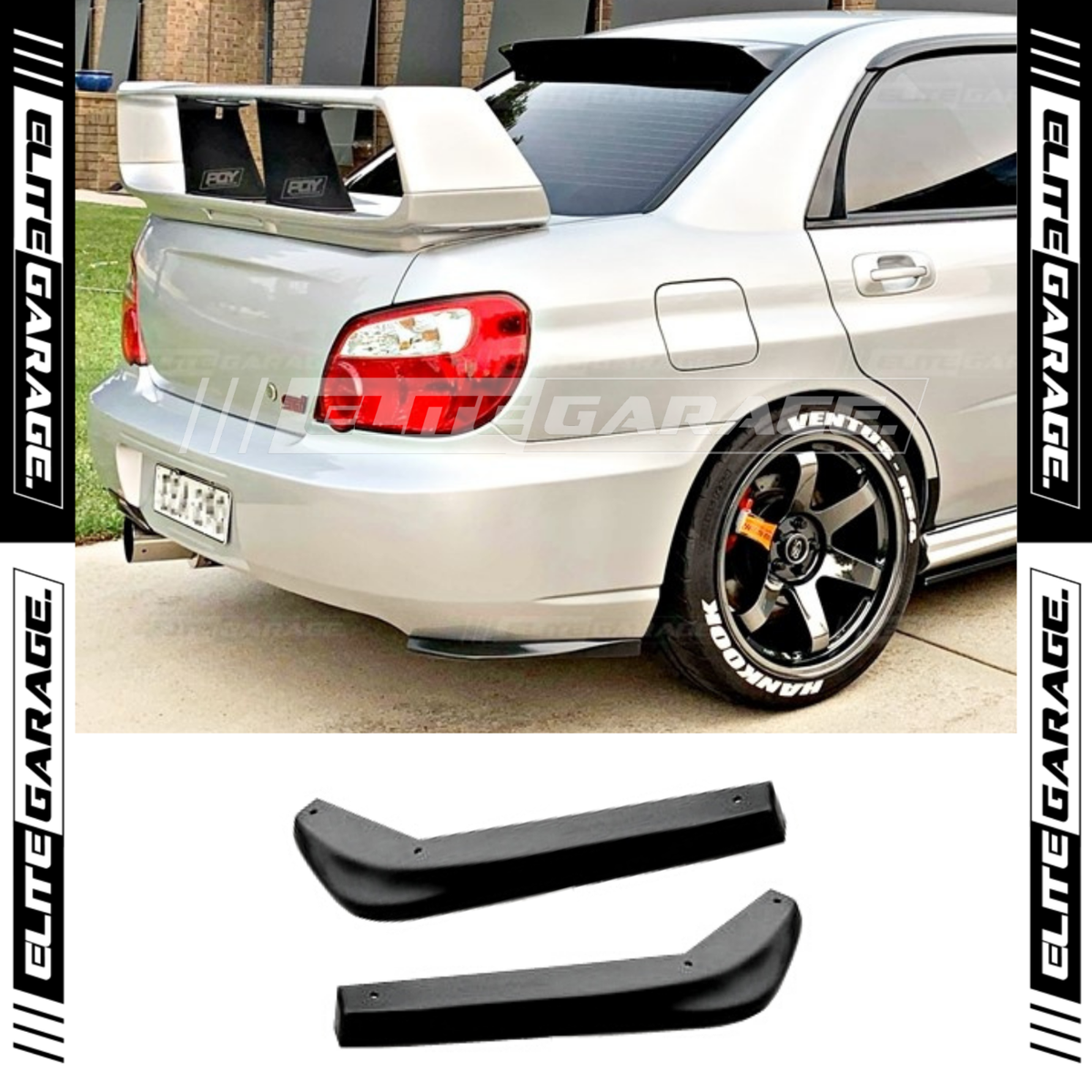 Fits (03-07) Subaru Impreza WRX STI - Rear Bumper Pods Spats Side