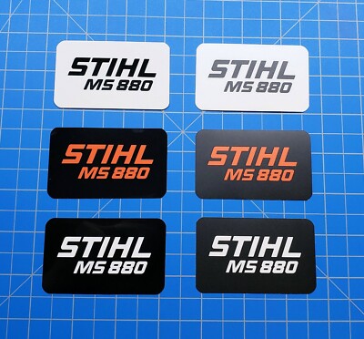 Vinyl Sticker for Stihl MS 880 Shroud Badge ''Full Vinyl Overlay''
