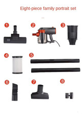 Aspirapolvere con Cavo 600W 2 in 1, Portatile, Multifunzione, 16kpa Aspirazione - Miniatura 6