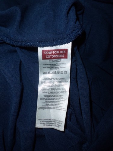 Robe Comptoir Des Cotonniers Tamako Bleu Taille en ligne S à - 62%
