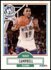 Tony Campbell #112 1990-91 Fleer