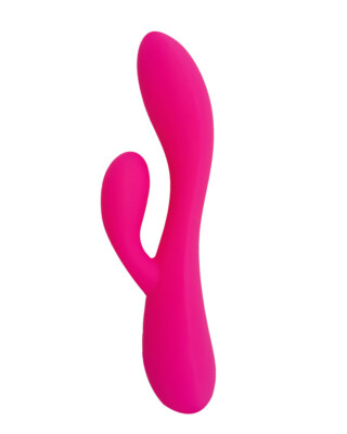 IP7 Whisper Quiet Wireless Dual Stimulator Bunny Vibrator for Women  Pleasure red