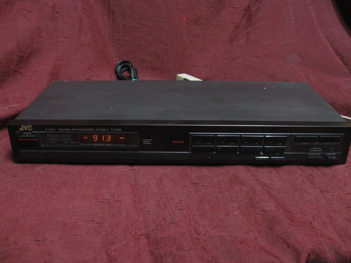JVC T-GX2 Synthesizer Stereo AM/FM Tuner Tested Working