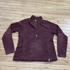 REI Fleece Sweater Full Zip Adult L Burnt Red Pocket Outdoor Gym Run Hike Large