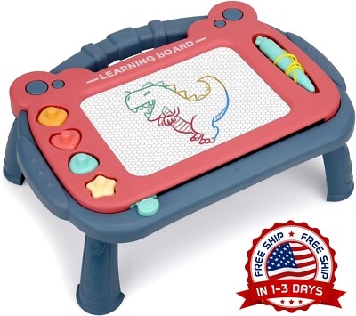Pizarra De Dibujo Magnetica Retro Magna Doodle Para Ninos De 3 Anos (Azul) NUEVO