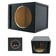 1x AUDIOTEK SINGLE 10" PORTED SUBWOOFER ENCLOSURE CAR AUDIO SPEAKER BOX 1" MDF