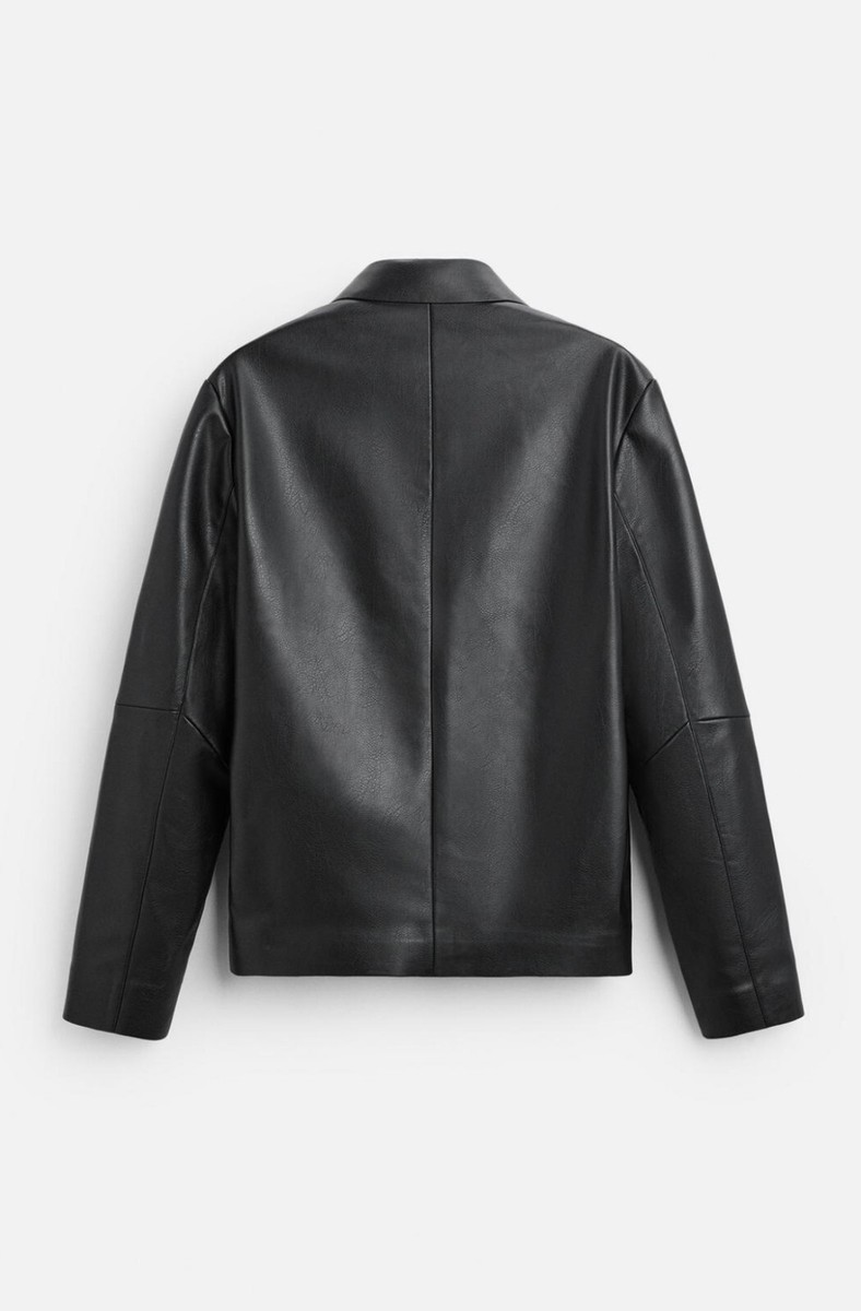 Faux Leather ZARA Man Men's Over Shirt Light Cool Classic