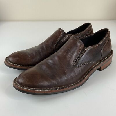 Cole Haan Nike Air Stratton 12 M Men\'s Brown Leather Slip-On Shoes Cole Haan Air Stratton brown leather loafers men main image 2