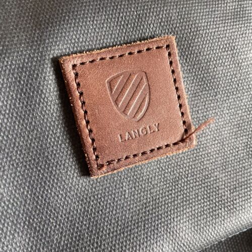 Langly Alpha MK2 Camera Photography Travel Backpack GRAY Waxed Canvas & Leather - Picture 3 of 11