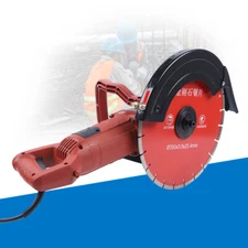 Concrete Cut off Saw Wet Dry Concrete Saw Cutter w/ Water Pump+Blade 14" 3000W