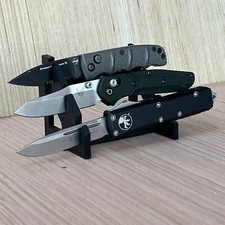 3 Knife Display Stand For Microtech, Benchmade, Kershaw, And Others - Ships Fast