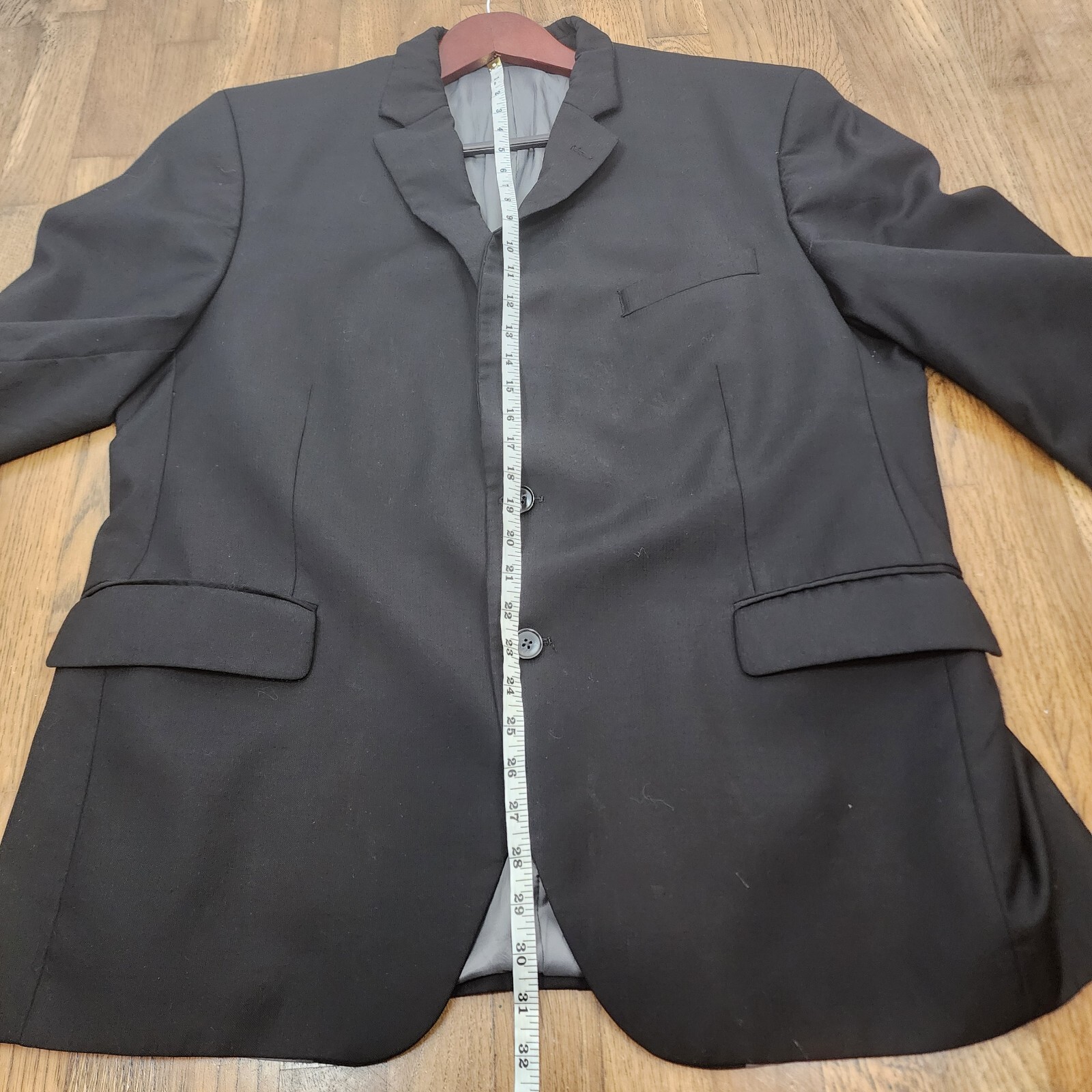 Peter Millar Two Button Solid Black Blazer Men's … - image 11