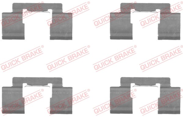 Quick Brake 109-1732 Accessory Kit, Disc Brake Pad For Chrysler-image